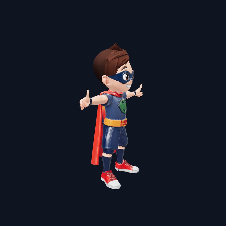Animated Hero Boy model pack